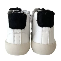 Lola + The Boys Girls Black Happy High-Top Sneaker