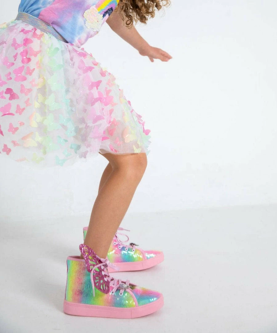 Lola & The Boys Girls Butterfly Sneakers 8 Lola & The Boys Girls Butterfly Sneakers