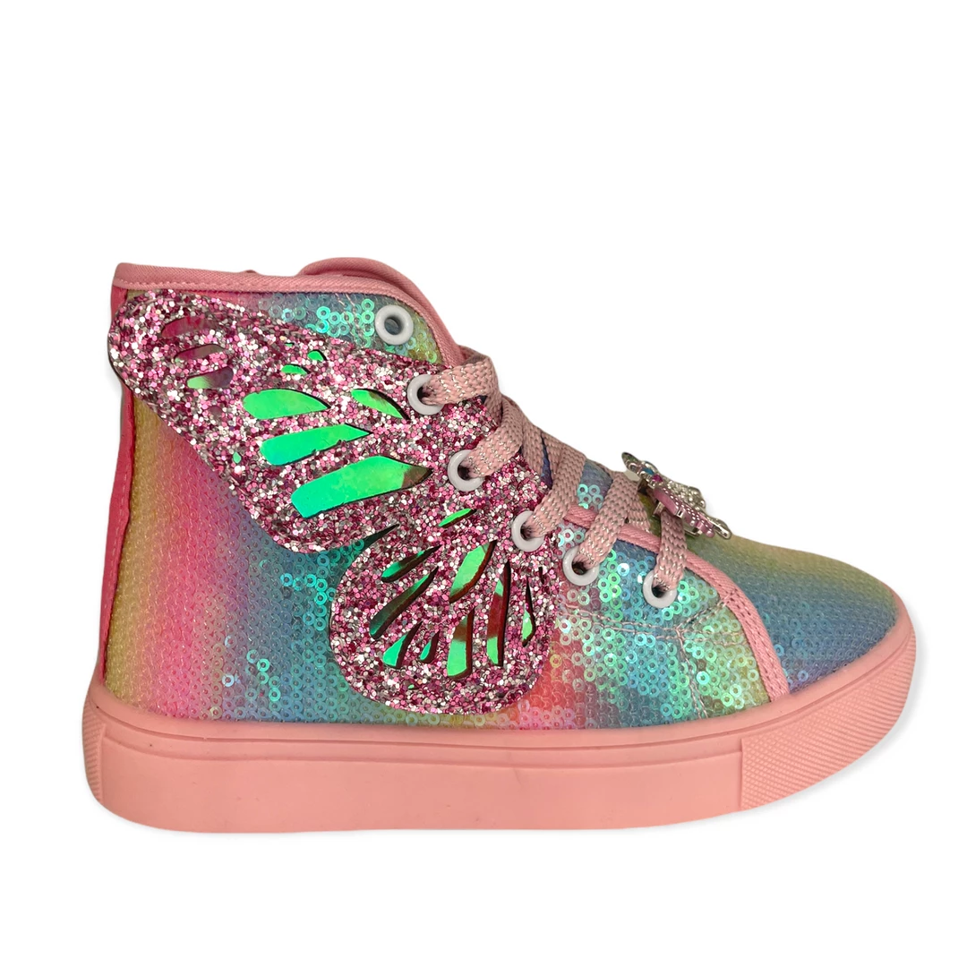 Lola & The Boys Girls Butterfly Sneakers 3 Lola & The Boys Girls Butterfly Sneakers