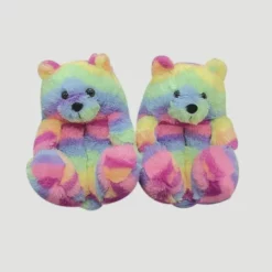 Lola & The Boys Fuzzy Bear Slippers New Arrivals