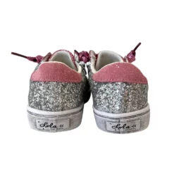 Lola + The Boys Girls Glitter Pink Star Sneakers 15 Lola + The Boys Girls Glitter Pink Star Sneakers