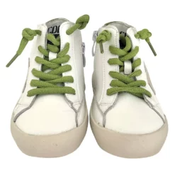 Lola + The Boys Green Happy Star HighTop Sneaker