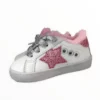 Lola + The Boys New Arrivals Paris Pink Fur Star Girl Sneaker