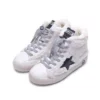 Lola + The Boys New Arrivals Sherpa Star High Top Sneakers