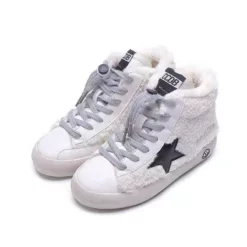 Lola + The Boys New Arrivals Sherpa Star High Top Sneakers
