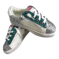 Lola & The Boys Star Girl Glitter Sneakers Girls