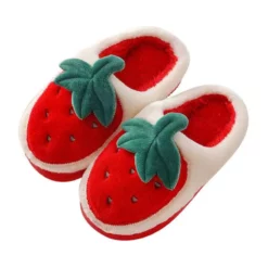 Lola + The Boys Fuzzy Strawberry Slipper New Arrivals