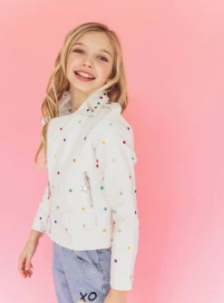 Lola + The Boys Gem Vegan Moto Jacket Girls