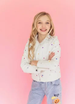 Lola + The Boys Gem Vegan Moto Jacket Girls