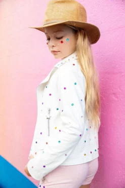 Lola + The Boys Gem Vegan Moto Jacket Girls