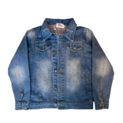 Lola + The Boys New Arrivals Good Vibes Plastic Patches Denim Jacket