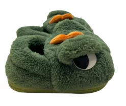 Lola + The Boys New Arrivals Green Dino Slippers