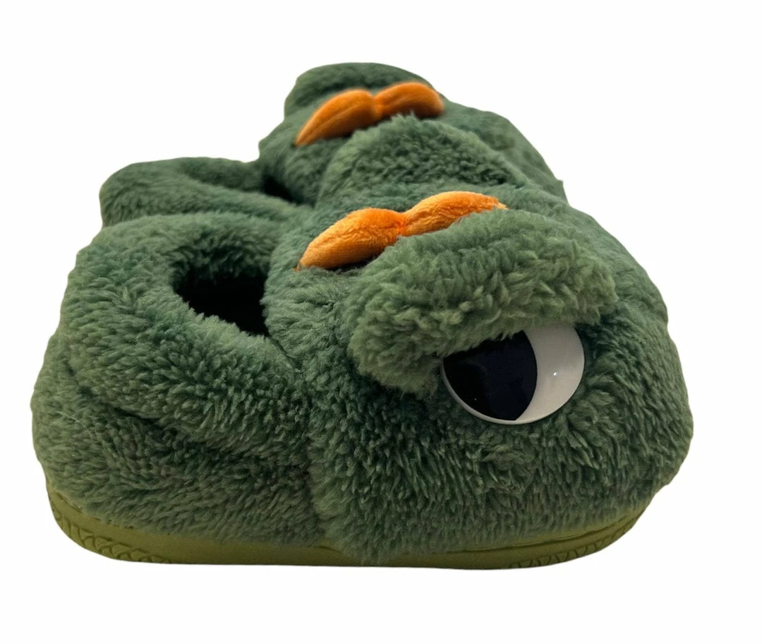 Lola + The Boys New Arrivals Green Dino Slippers 4 Lola + The Boys New Arrivals Green Dino Slippers