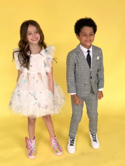 Lola + The Boys New Arrivals Grey Plaid Piece Suit