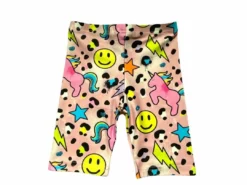Lola + The Boys Happy Emoji Unicorn Biker Shorts New Arrivals