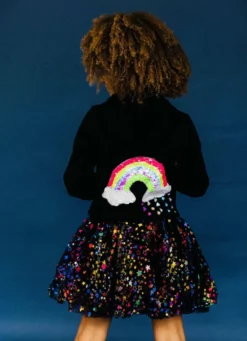 Lola + The Boys Rainbow Clouds Cords Hoodie