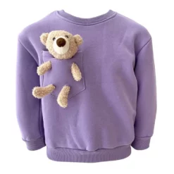 Lola + The Boys New Arrivals Teddy Bear Crewneck