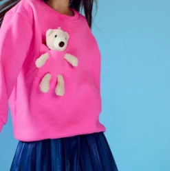 Lola + The Boys New Arrivals Teddy Bear Crewneck