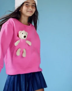 Lola + The Boys New Arrivals Teddy Bear Crewneck