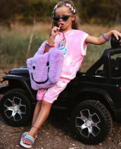 Lola + The Boys Ice Cream Tie Dye Hoodie Shorts Set New Arrivals