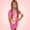 Lola + The Boys Sherbet Tie Dye Dress Girls