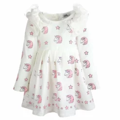 Lola & The Boys Pink Unicorn Dream Dress New Arrivals
