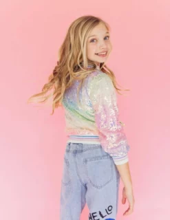 Lola + The Boys Icy Ombre Sequin Jacket 11 Lola + The Boys Icy Ombre Sequin Jacket