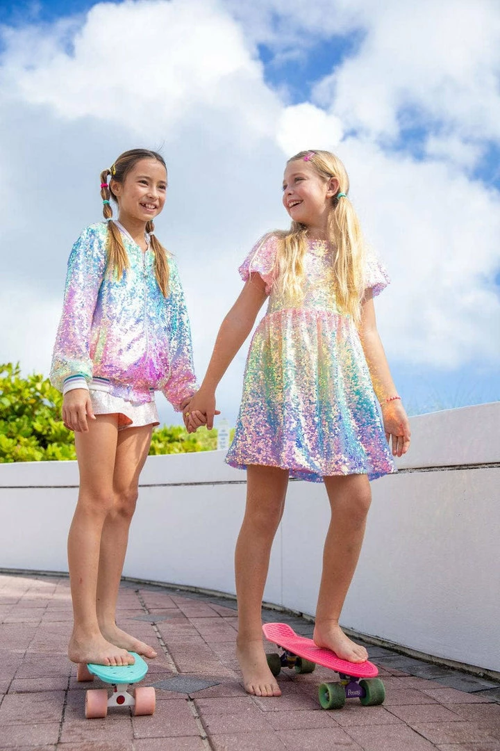 Lola + The Boys Icy Ombre Sequin Jacket 4 Lola + The Boys Icy Ombre Sequin Jacket