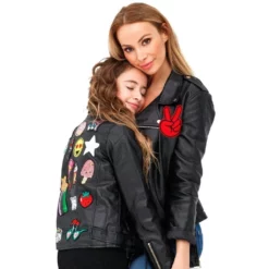 Lola & The Boys All About The Patch Vegan Leather Jacket Girls