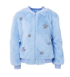 Lola + The Boys Blue Ice Princess Crystal Bomber Girls