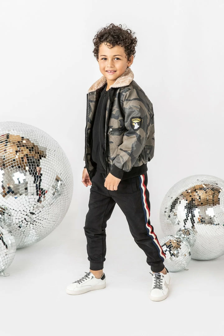 Lola + The Boys Camo Leather Moto Jacket 7 Lola + The Boys Camo Leather Moto Jacket