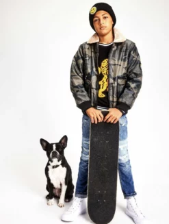 Lola + The Boys Camo Leather Moto Jacket 9 Lola + The Boys Camo Leather Moto Jacket