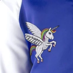 Lola + The Boys Girls Unicorn Satin Bomber 11 Lola + The Boys Girls Unicorn Satin Bomber