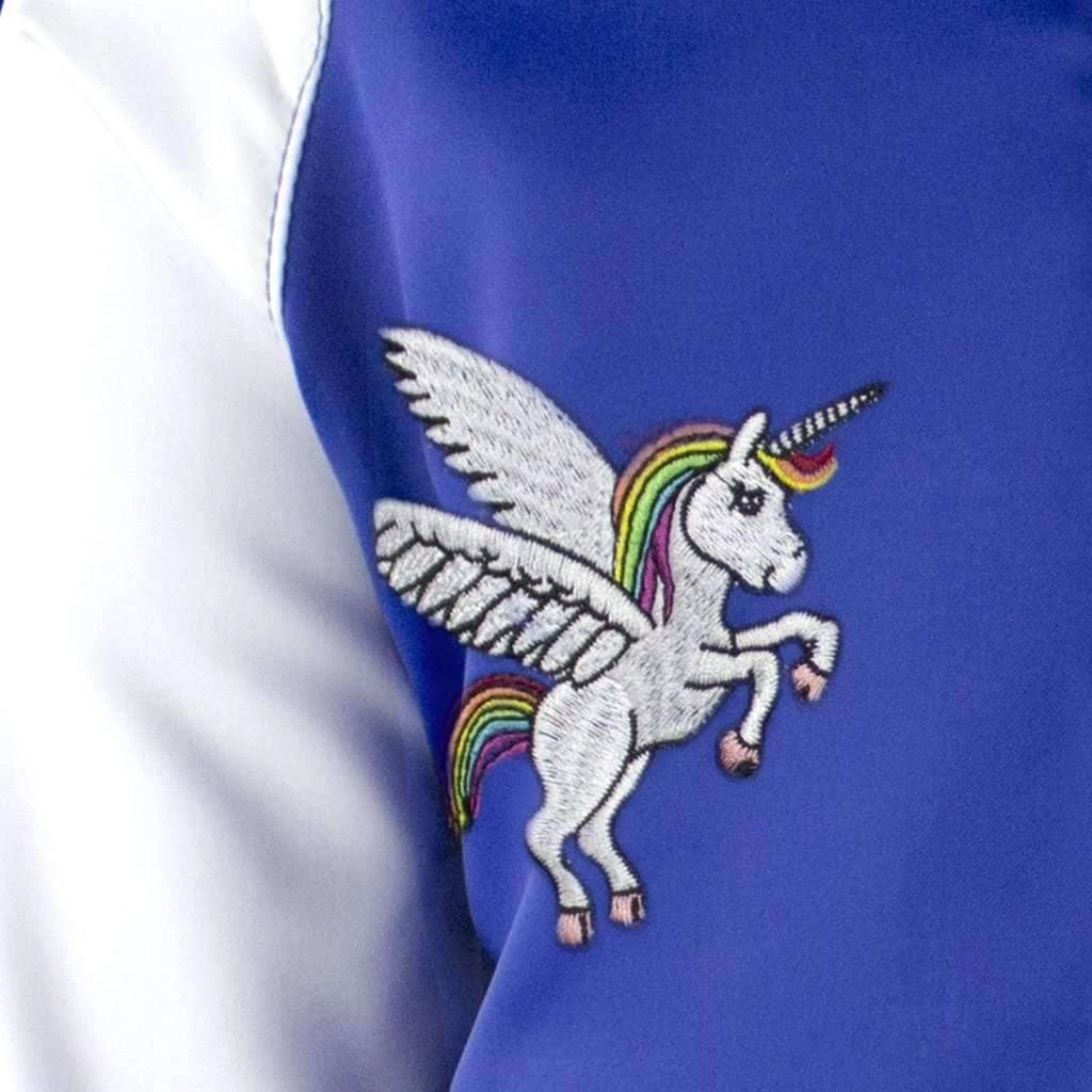 Lola + The Boys Girls Unicorn Satin Bomber 7 Lola + The Boys Girls Unicorn Satin Bomber