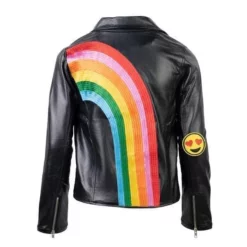 Lola + The Boys Girls Happy Rainbow Vegan Leather