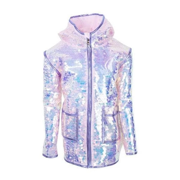 Lola + The Boys Paillette Magic Rain Jacket 4 Lola + The Boys Paillette Magic Rain Jacket