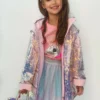 Lola + The Boys Paillette Magic Rain Jacket