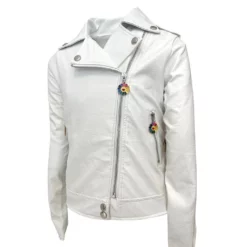 Lola + The Boys Patched Rainbow Daisy Vegan Leather