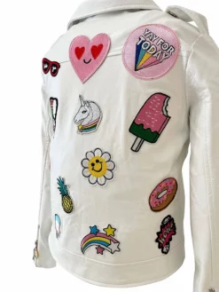 Lola + The Boys Patched Rainbow Daisy Vegan Leather