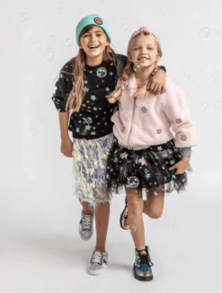 Lola + The Boys Pink Ice Princess Crystal Bomber