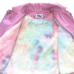 Lola + The Boys Pink Pearl Vegan Leather Jacket