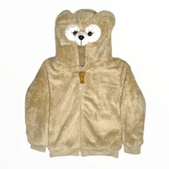 Lola + The Boys Plush Brown Bear Jacket