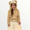 Lola + The Boys Plush Brown Bear Jacket