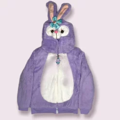 Lola + The Boys Plush Purple Bunny Jacket New Arrivals