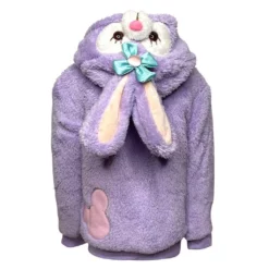 Lola + The Boys Plush Purple Bunny Jacket New Arrivals