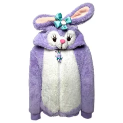 Lola + The Boys Plush Purple Bunny Jacket New Arrivals