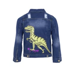 Lola + The Boys Rad Dinosaur Denim Jacket