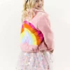 Lola + The Boys Girls Rainbow Faux Fur Coat 2 Lola + The Boys Girls Rainbow Faux Fur Coat