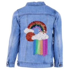 Lola + The Boys Rainbow Tassel Denim