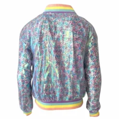 Lola + The Boys Retro Sequin Bomber